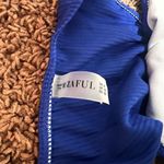 Zaful Women's Ribbed Bikini Set Blue Size Medium Scoop Neck Cheeky 2 Piece NWT Photo 4