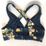 Joy Lab Navy Floral Criss Cross Strap Sports Bra Women's Sm Photo 3