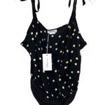 Lovers + Friends  Evan Cami Bodysuit in Midnight Polka Dot Photo 2