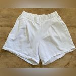 Aerie Women’s Sz S White New Heights Trouser Fleece Shorts Photo 4
