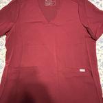 FIGS NWOT  Burgundy Technical Collection Scrub Top Size XL Photo 0
