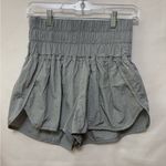 Free People FP Movement The Way Home Ultra High Waisted Pull On‎ Shorts Medium Gray Photo 1