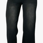 Judy Blue High Rise Button Fly Wide Leg Crop Jeans- Ivory Gem size 18 W Photo 0