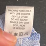 Adrienne Vittadini Blouse XL with Cat Bow Detail Blueand White Sleeveless Top Photo 9