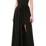 Cinq a Sept Black Gianni Gown High Low Bridesmaid Prom Homecoming Formal Long 0 Photo 0