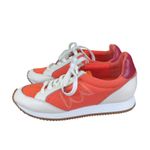 Birdies Roadrunner Women's Sneakers 7 Orange White Leather Accent Casual Shoes Photo 1
