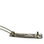 Vintage 1950s Lucite Plaid Hair Barrette Set Baby Blue Photo 11