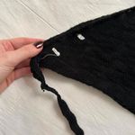 Black crochet halter top Size XS Photo 2