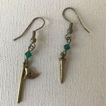 Golf Earrings Tee Flag Green Handmade Vintage Photo 0