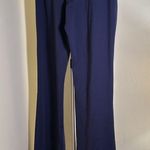 Alo Yoga Alo blue with light blue accent stripe flare pants size large Photo 1