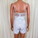 Women's Shop17 Lace Accent Romper Size Medium White Photo 1