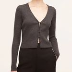 Rebecca Taylor Fine Gauge Merino Ribbed Knit Cropped Cardigan NWT Size XL Photo 9