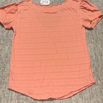 We The Free Large Free People coral puckered top short sleeve V neck Photo 4
