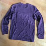 Sonoma Long Sleeve Thermal Crewneck, Red Wine Burgundy Heather, Size S Photo 2