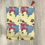 Rachel Pally  Reversible Fold Over Clutch Bag Floral Canvas Cream Faux Leather Photo 8