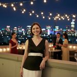 Isaac Mizrahi Silk Tank Top S Black Satin Bow Back Sophisticated Glam Luxury Photo 1