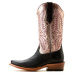 Ariat  Futurity Flash Western Boots Midnight Black Rose Gold Cowgirl Rodeo 7.5 B Photo 2