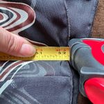 Lucy & Laurel  Blue Black Brown White Geometric Halter Top Dress Sz 8 Zip On Side Photo 9