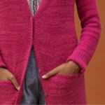 Anthropologie Pilcro Classic Longline Cardigan in Bright Pink Medium Duster Midi Photo 1