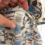 Sundance  Womens Explorer Blue Floral Patchwork Long Sleeve Large Blouse Top Boho Photo 6