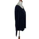 Michael Stars  Top Medium Black Long Sleeve Tee Minimalist Everyday Basic Photo 1