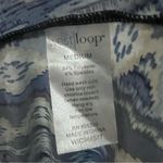 West Loop on or off shoulder blue and white tribal print tunic top size medium Photo 3