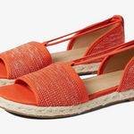 Eileen Fisher  Mews Magma Melange Orange Stretch Espadrilles Flat Sandals Size 8 Photo 0