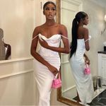 House Of CB  XS A-C‎ CHARMAINE IVORY CORSET MAXI DRESS white NWOT Photo 2