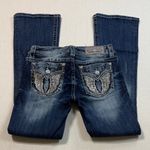 Miss Me  Indigo Boot Cut Jeans with Metallic Accents Photo 1