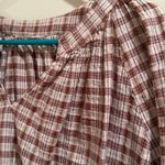 Universal Threads Universal Thread Plaid V-Neck Women's Top Size Large Photo 2
