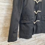 Crew Clothing Co. Womens M Jacket Unisex Blue Duffle Canvas 100% Cotton Zip Hood Size M Photo 8