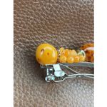 Handmade Vintage  Baltic Butterscotch Honey Amber Hair Clip Barrette (1 Piece ) Photo 7