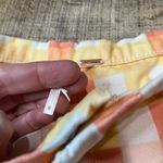 Free People  Women's 100% Cotton She's All That Plaid Crop High Waist Pants Sz 8 Photo 3