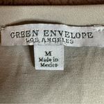 Green Envelope Los Angeles V Neck Pocket T Shirt Oatmeal Size Medium White Photo 2