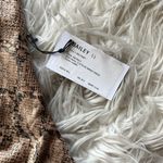 Revolve NWT  Sleeveless Neutral Tan Snake Mini Dress Photo 11