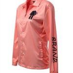 The Brand Respect Women Size Medium Satin Button Photo 3