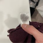 LA Hearts Cute burgundy plum crochet knit tie neck crop halter boho festival Photo 3