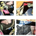 Disney Tinkerbell Scrub Top Medium Blue Butterflies RN Nurse Vet Tech C… Photo 11