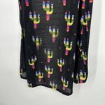 Southern Stitch Black Cactus Print Duster Sleeveless Festival Western S/M Photo 6