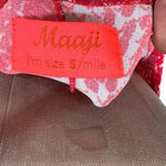 Maaji  Blooming Wild Short Beach Dress Snake Print Red Pink Size Small‎ Photo 13