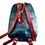 Ralph Lauren  Black Watch Medium Backpack With Adjustable Leather Straps Vintage Photo 5