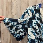 Lovers + Friends  Revolve Isabelle Romper Tribal Wave Tie Dye Blue Womens Size S Photo 3