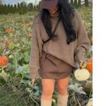 Free People  Swim Too Deep Turtleneck Sweater in Olive Stone Size X-Small Photo 13