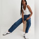 Madewell NWT Baggy Straight Jeans in Dark Worn Indigo Wash Size 27 Photo 1