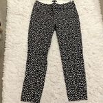 J.Crew Mercantile Winnie Heart Print Cropped Straight Leg Pants Black 2 Photo 2