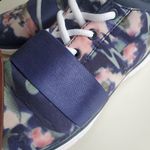 JustFab Floral sneakers by Just Fab size 8 pink and navy color very lightweight … Photo 3