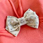 Free People Bowtie Tank in Coral & Cream Photo 2