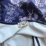 Free People #57 NWOT  Prairie Rose Bodysuit in Navy Blue Combo Photo 5