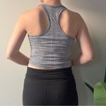 Lululemon  Cropped Swiftly Racerback Tank Top Gray Crop Athletic Sleeveless Logo Photo 1