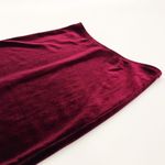 American Apparel Vintage Y2K Velvet Pencil Skirt in Burgundy | Size S Photo 5